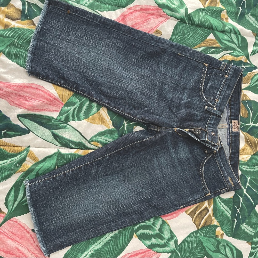 Goldsign rare denim Bermuda cut short